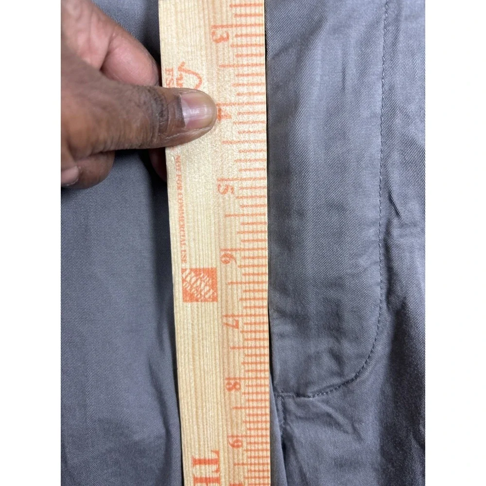 J. Crew Stretch Chino Shorts Men's‎ Gray Flat Front Casual Size 38X9
